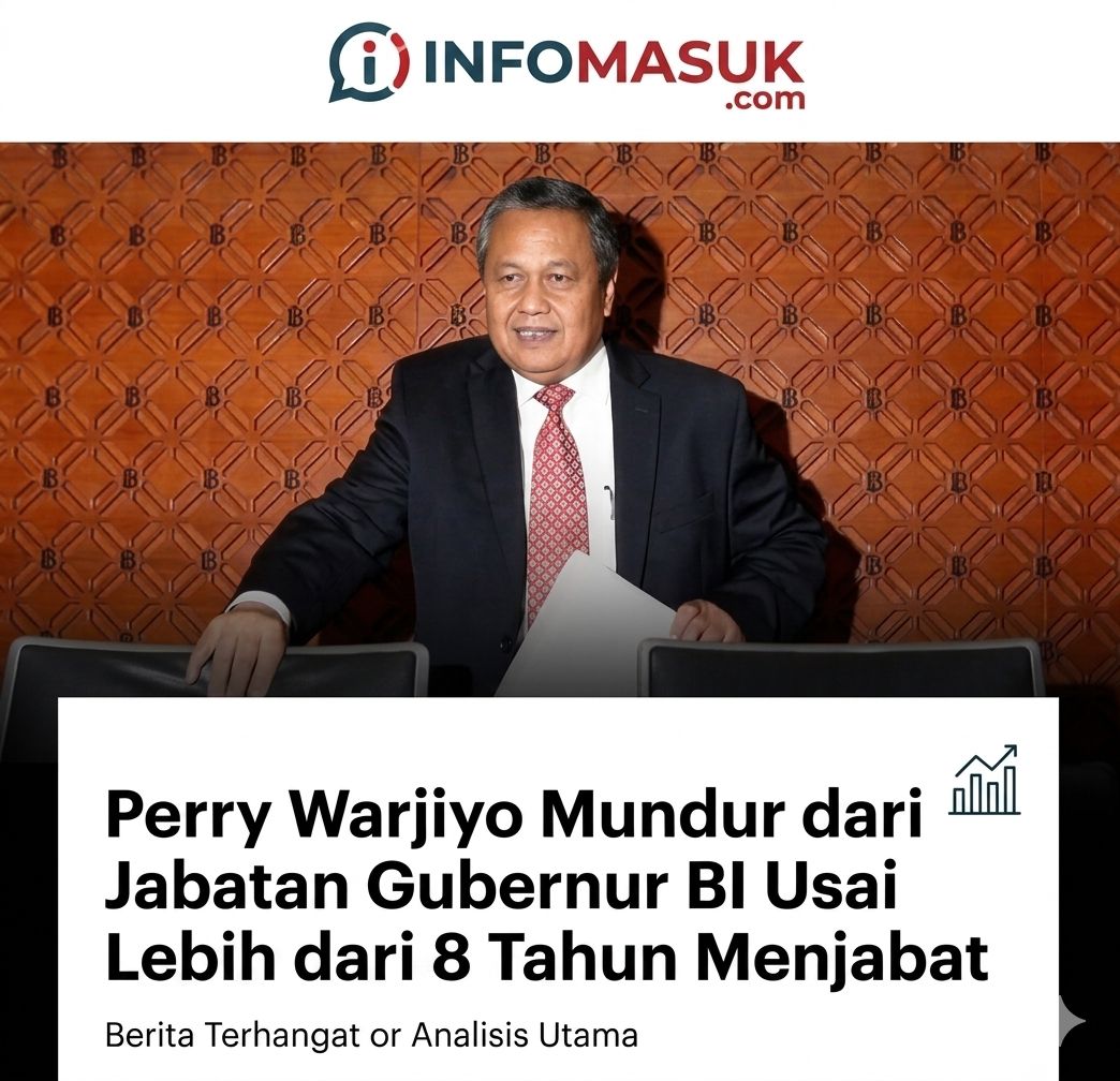 Perry Warjiyo Mundur dari Jabatan Gubernur Bank Indonesia, Ini Rekam Jejaknya