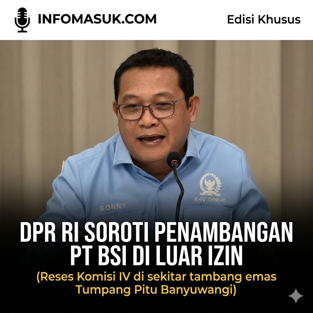 DPR RI SOROTI PENAMBANGAN PT BSI DI LUAR IZIN